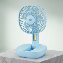 پنکه شارژی رومیزی DP مدل DP-7636 با باتری 2400 میلی آمپر ساعت