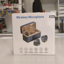 میکروفون دوکاربره سکه ای wireless microphone sh8 dual