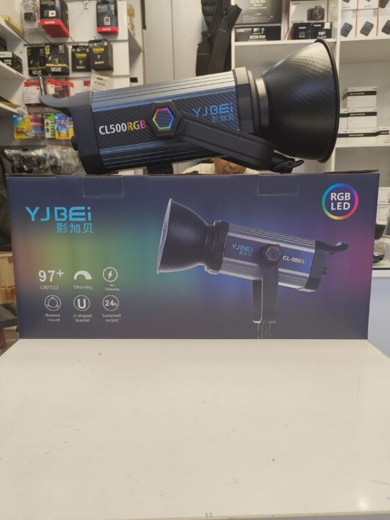 نور ویدیویی آر جی بی  Yjbei CL500 RGB COB Video Light با گارنتی یکساله