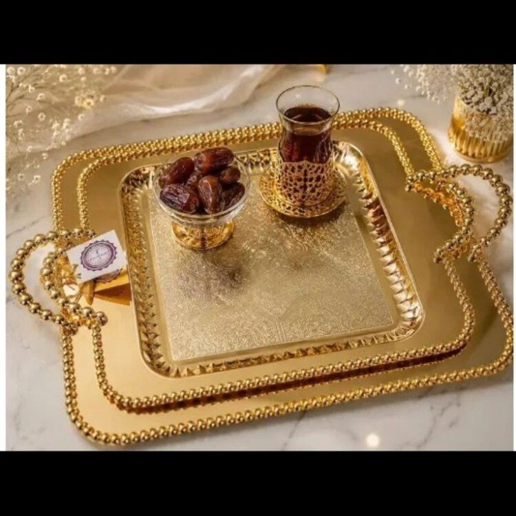 سینی دسینی مدل NB-0017 طلایی رنگ ثابت